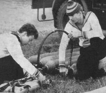 umf�llen von Speicher- in Atem-Flaschen