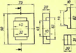 Abmessungen des Gewichtes