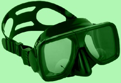 Maske mit eingeschliffenen Glsern