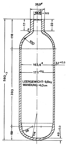 Stahlflasche