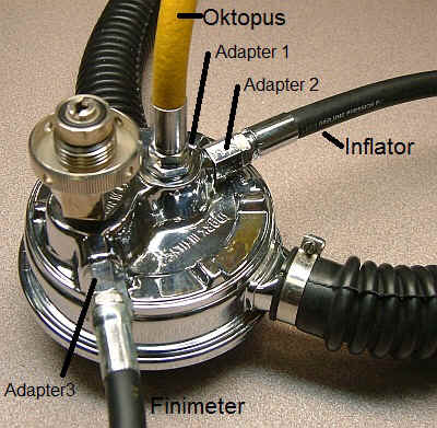 Alle Anschlsse des Snark III, Klick zeigt Adapter 2 genauer!