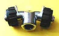 niedliche Brcke mit Mittelabgang fr 3-4-l-Flaschen mit geringem Abstand