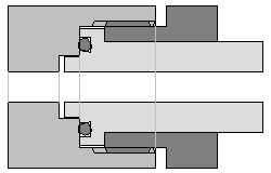 200-bar-Atemregler im 200-bar-Ventil