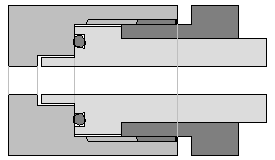 300-bar-Fllschlauch im 300-bar-Ventil